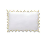 Ashley 400TC Cotton Traingle Embroidery Sateen Solid Pillow Sham