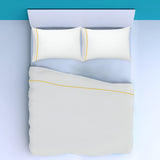 500TC Cotton Single Embroidery Sateen Solid Sheet Set