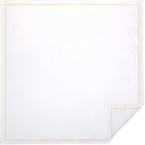 400TC Cotton Single Edge Embroidery Sateen Solid Duvet Cover Set