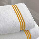 Cotton Triple Embroidered Bath Towels (Set of 2)