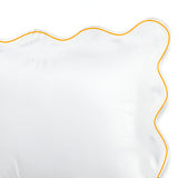 400TC Cotton Scallop Embroidery Sateen Solid Pillow Sham