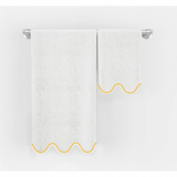 Scalloped Embroidered Bath Towels (Set of 2)