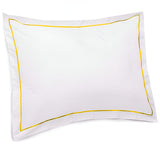 400TC Single Embroidery Sateen Solid Cotton Round Duvet Cover Set