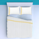 400TC Triple Embroidery Sateen Stripe Cotton Sheet Set