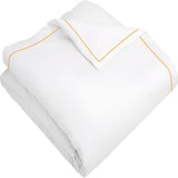 400TC Cotton Single Edge Embroidery Sateen Solid Duvet Cover Set