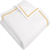 400TC Cotton Triple Edge Embroidery Sateen Solid Duvet Cover Set