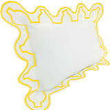 Imaginary Scallop 400TC Cotton Embroidery Sateen Solid Pillow Sham