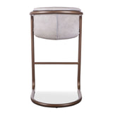 Portofino 22" Bar Chair in Vintage White Leather