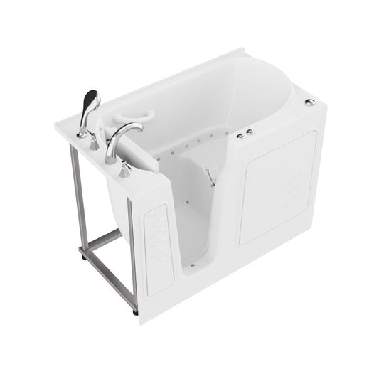 ANZZI 29" x 52" Therapeutic Walk-In Tub with Dual Hydrotherapy (Air & Water), Fast Drain, Inline Heater, Chromatherapy, Aromatherapy, and Quick Fill Faucet