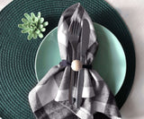 Cotton Napkins - Plaid Cloth Napkins