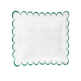Allena 400TC Cotton Scallop Embroidery Sateen Microcheck Euro Sham
