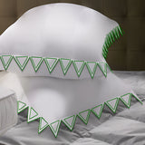 Ashley 400TC Cotton Traingle Embroidery Sateen Solid Euro Pillow Sham