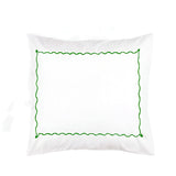 Ava 400TC Cotton Scallop Embroidery Sateen Solid Pillow Sham