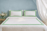 Classic Border Diamond Knitted Cotton Coverlet