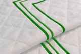 Classic Border Diamond Knitted Cotton Coverlet