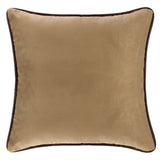 Green Corduroy Euro Sham Reversed to Tan Suede