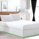400TC Cotton Sateen Classic Embroidery Tailored Bed Skirt