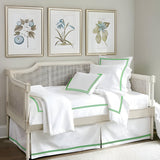 400TC Daybed Sateen Solid Cotton Double Embroidered Tailored Bed Skirt