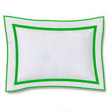 400TC Embroidery & Border Cotton Sateen Solid Pillow Sham