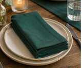 Hemstitch Dinner Napkins - Green