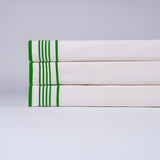 Smart Border 400TC Cotton Embroidery Sateen Solid Sheet Set