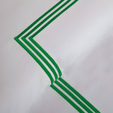 400TC Cotton Triple Embroidery Sateen Solid Duvet Cover Set