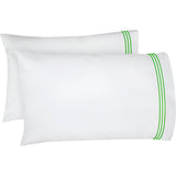 400TC Triple Embroidery Cotton Sateen Pillowcases (Set Of 2)