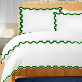 400TC U Shape Applique Embroidery Cotton Duvet Cover Set