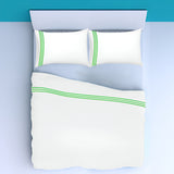 400TC Triple Embroidery Sateen Solid Cotton Sheet Set
