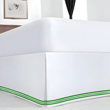 400TC Cotton Sateen Classic Embroidery Tailored Bed Skirt