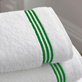 Cotton Triple Embroidered Bath Towels (Set of 2)