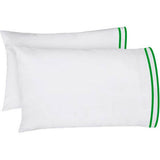 400TC Embroidery & Border Cotton Sateen Solid Sheet set