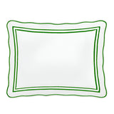 400TC Wavy Embroidery & Border Cotton Sateen Solid Duvet Cover Set
