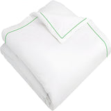 400TC Cotton Single Edge Embroidery Sateen Solid Duvet Cover Set
