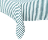 Green Striped Tablecloth