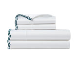 Green Scalloped Bedding