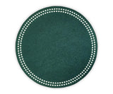 Cotton Round Placemats - green