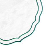 Green Scalloped Placemats
