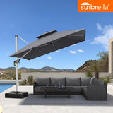 PURPLE LEAF Premium Patio Umbrella Classic SUNBRELLA Cantilever Umbrellas