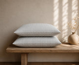 Striped Pillow cases - Grey