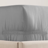 Purefect Fit Adjustable Sateen Fitted Sheet Grey