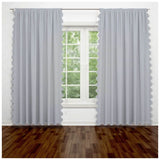 Scallop Luxurious Polyester Curtain (Set of 2)