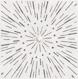 Garnet White Mosaic Starburst Wall Art - Clearance