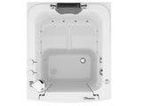 ANZZI Coupe Series 32" x 37" Compact Therapeutic Walk-In Tub with Dual Hydrotherapy (Air & Water), Fast Drain, Inline Heater, and Quick Fill Faucet, White