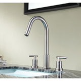 Spartan 8 in. Widespread 2-Handle Bathroom Faucet in Brushed Nickel