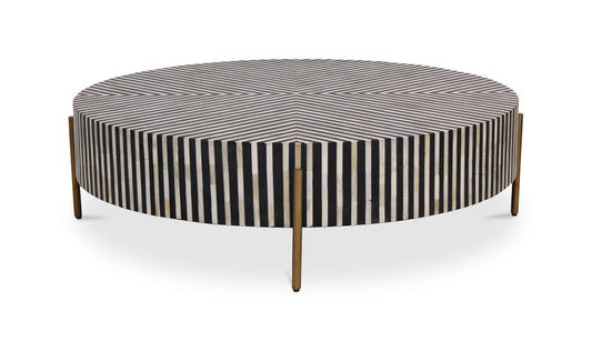 Chameau Medium Coffee Table Black and White
