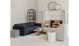 Terning Side Table Black and White