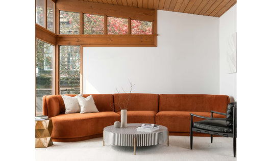 Chameau Large Coffee Table Black and White