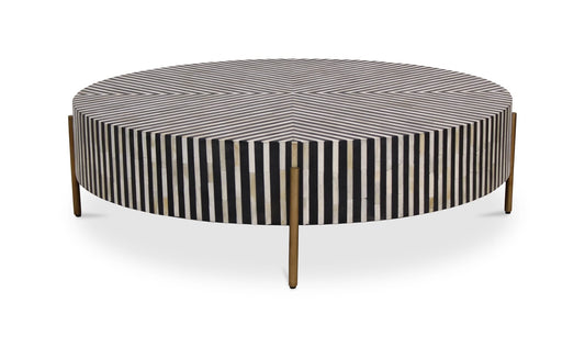 Chameau Large Coffee Table Black and White