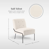 Armless Accent Chair